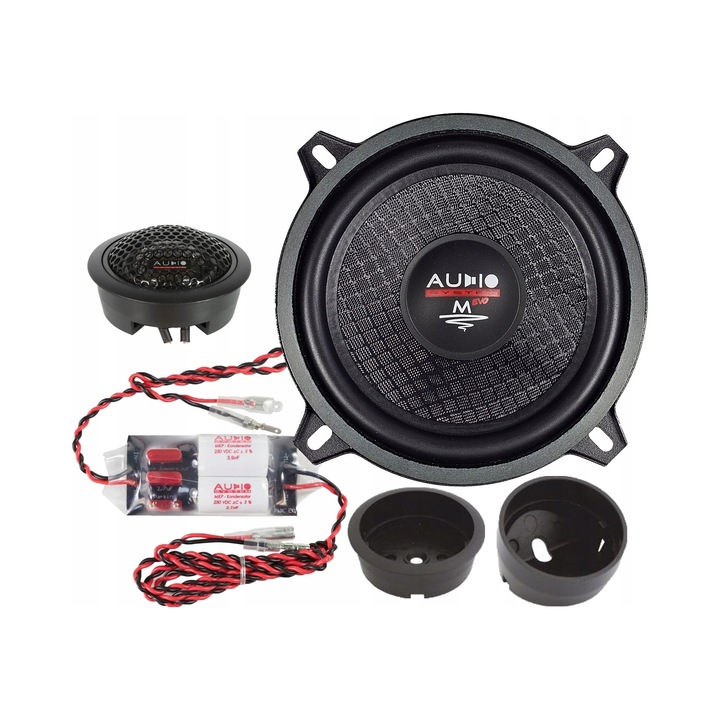 Sistem audio auto Audio System M130 EVO3, 2x woofer 130mm, 2x tweeter, 80W, 3 Ohm