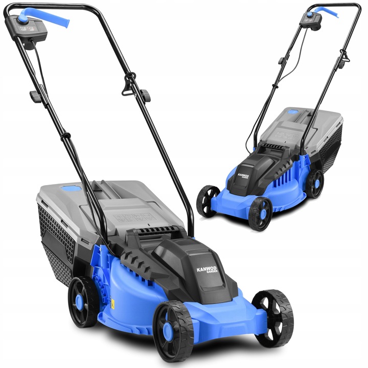 Masina de tuns iarba electrica Kanwod, 2000W, 32cm latime, cos 30L, greutate 6kg