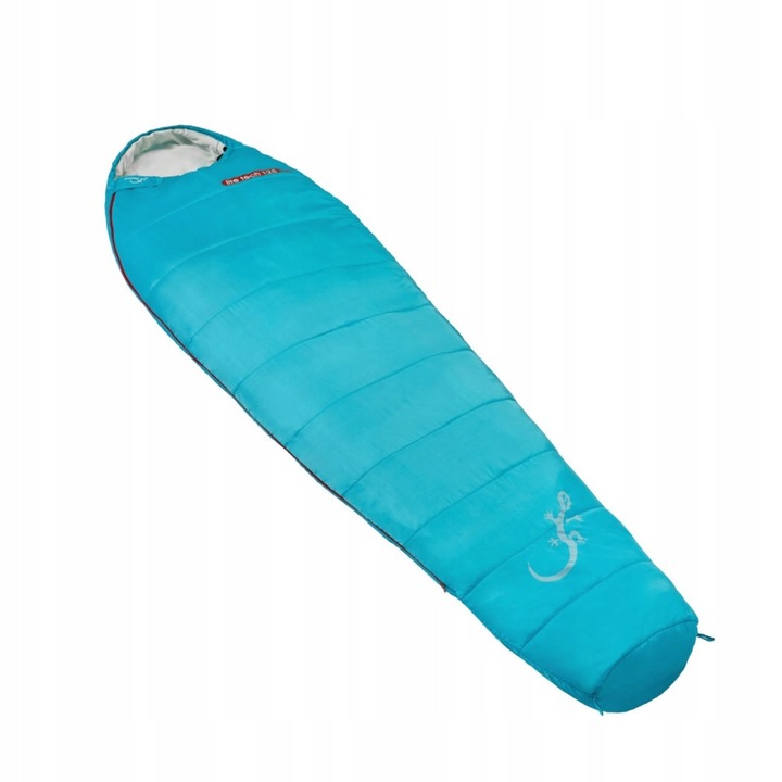Sac de dormit LiteTech 125, albastru, 220x78x50cm, confort termic 12°C femei, 8°C barbati, greutate 1kg