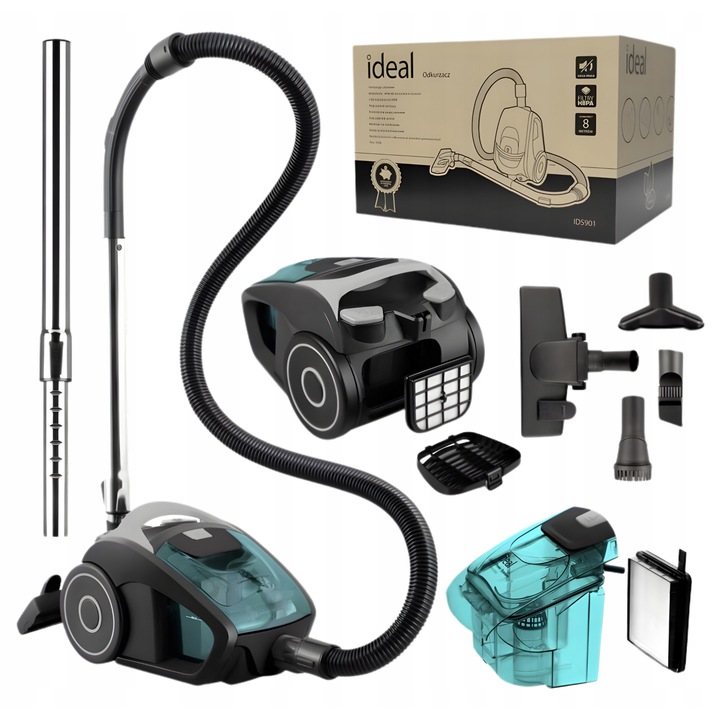 Прахосмукачка без торба Ideal, циклонна, традиционна