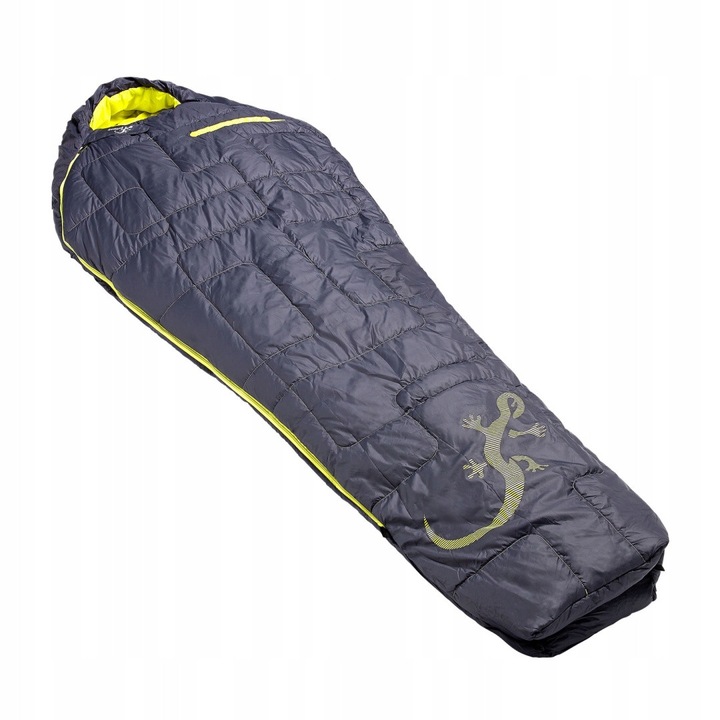 Sac de dormit Freetime Micropak 900, 10°C confort, 6°C limita, gri, 210x78/50cm