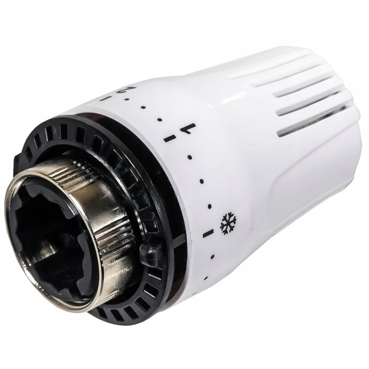 Cap termostatic DAMIX M30x1.5 cu blocare temperatura, alb