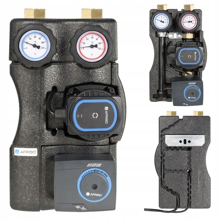 Grup de pompare BPG 241, pompa AFRISO APH 15-7/130 mm, silownik ARM 141, DN20, 10 bar