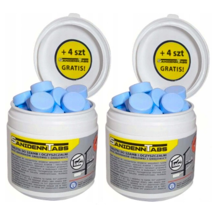 Tablete pentru fose septice Biobakt 1 l, activator bacterii, 5 miliarde bacterii/tableta, 0.26 kg, 48 tablete