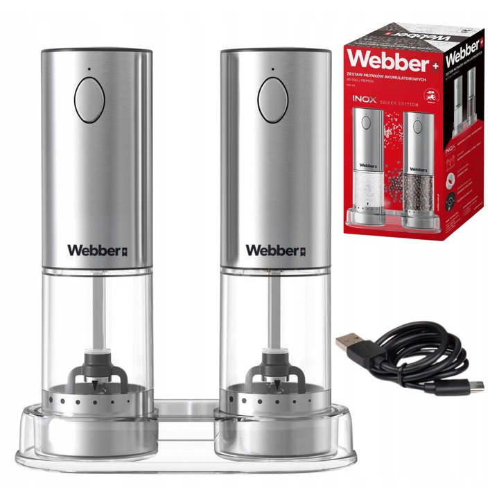 Rasnita electrica Webber, 25W, argintie