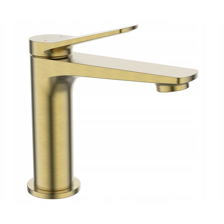 Alonia mosdócsaptelep, 1 fogantyús, szálcsiszolt arany kivitel, gyors szerelési rendszer, 40cm x 2