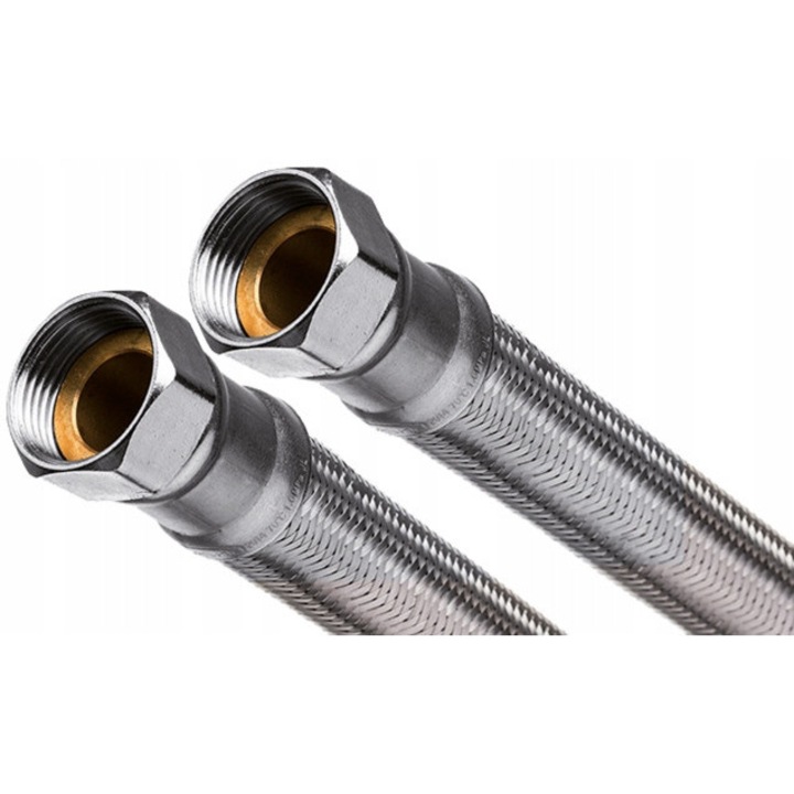 Fitinguri din inox INVENA, 1"x1", 20mm, 60cm, set de 2 bucati