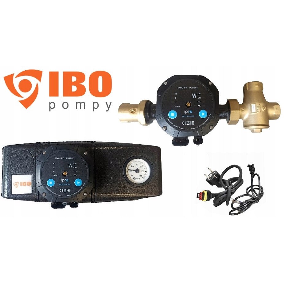 Set pompare protectie retur cazan IBO API 25/50 izolata termometru ...