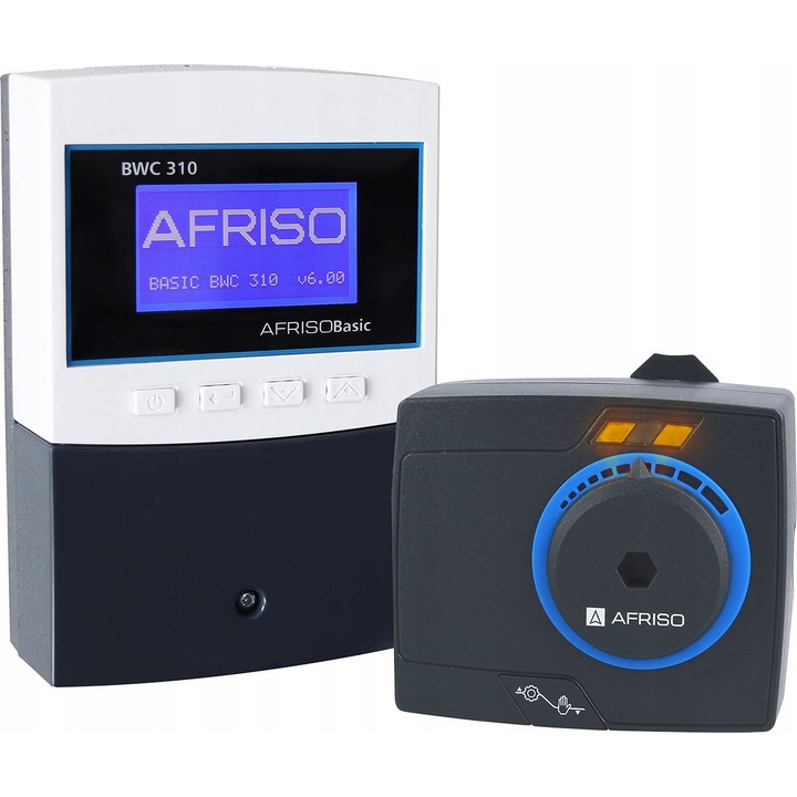 BWC 310 klímavezérlő, Afriso, 3 érzékelő, 230V, 6Nm, 104x155x50mm