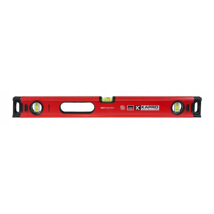 KAPRO Saturn vízmérték 60 cm, 3 libella, pontosság 0,5 mm/m, ütésálló