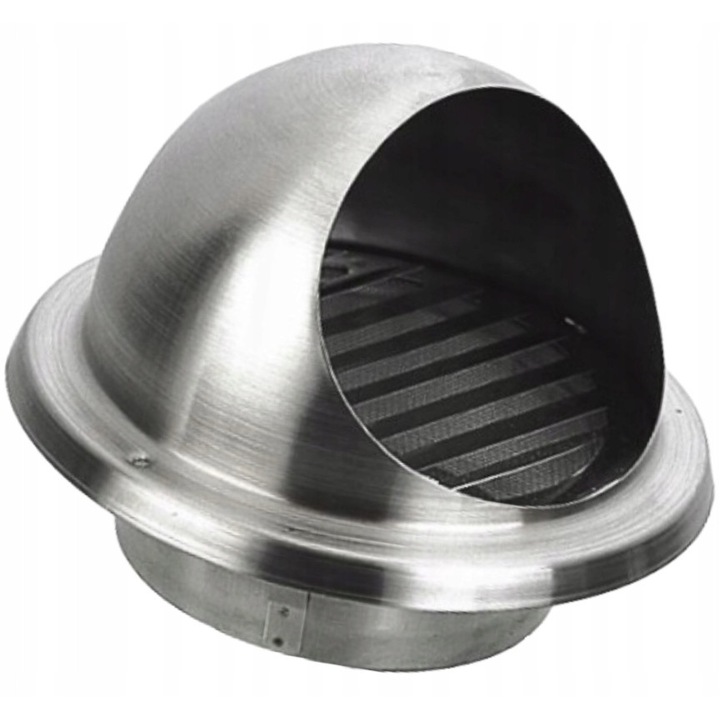 Grila ventilatie DAMIX 125mm, inox, dimensiuni 120x165x52mm