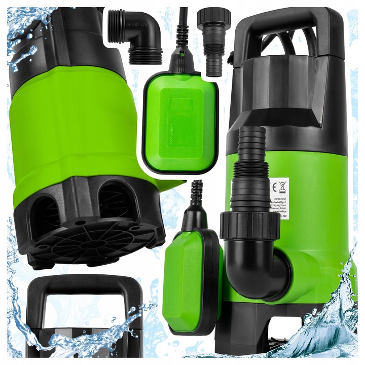 Pompa apa 13000 l/h pentru apa murdara si curata, set, multicolor