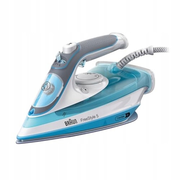 Парна ютия Braun TexStyle 5 SI 5006 BL, 2600W, 180 г/мин, Freeglide 3D, синя