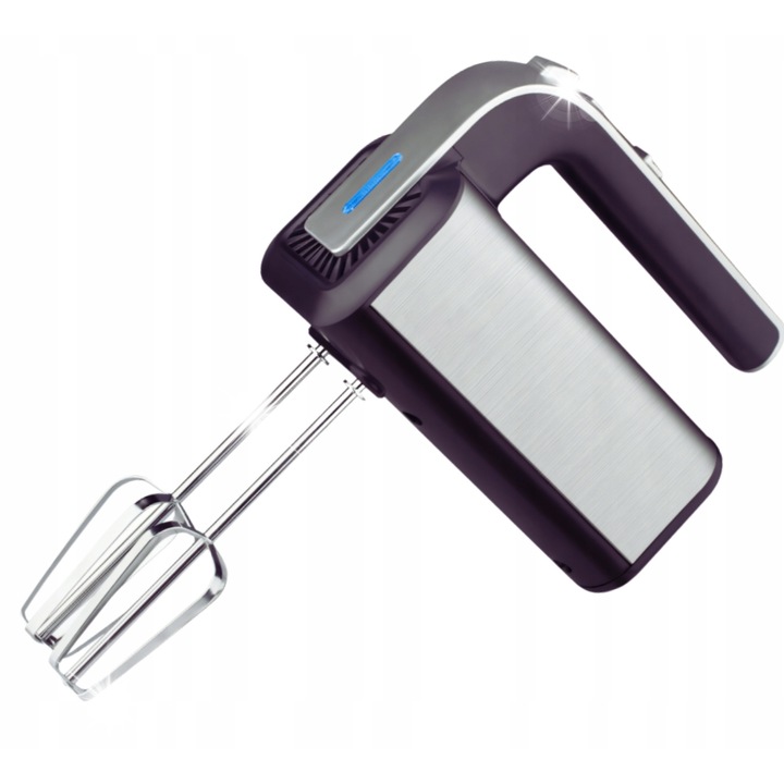 Mikser manual 300W, 4 accesorii, Turbo, multicolor