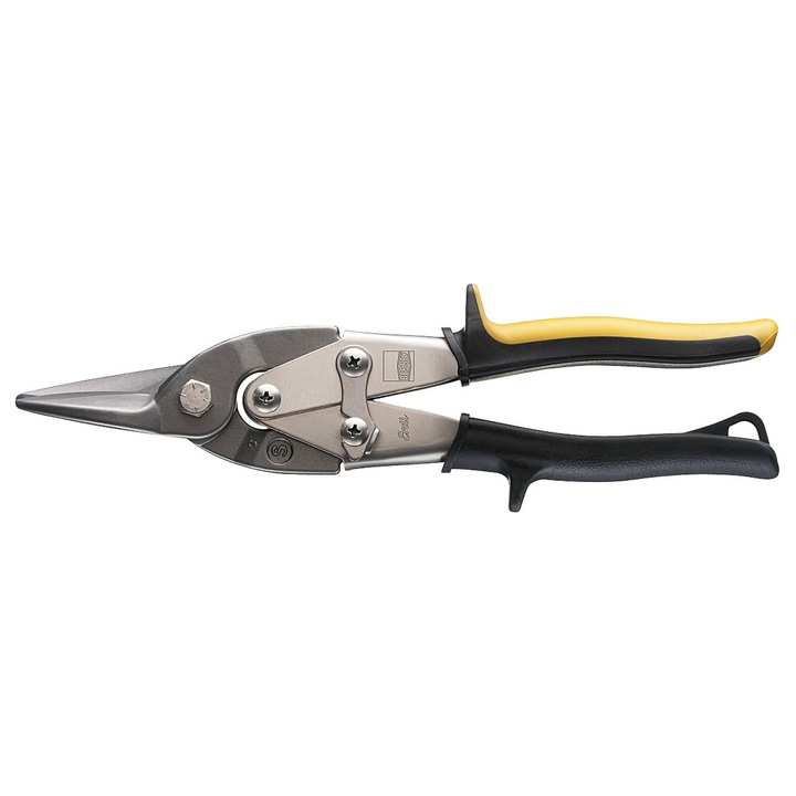 Foarfeca pentru tabla ERDI 240mm stanga, otel, maner PVC, taiere 1.2mm