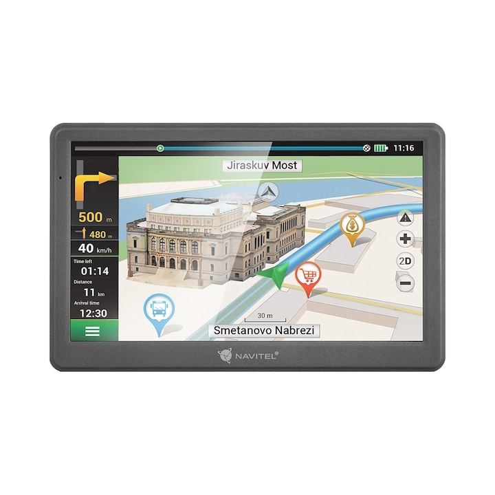 Navigatie GPS Navitel E700, 7 inch, 256MB RAM, 8000MB Flash, 47 tari