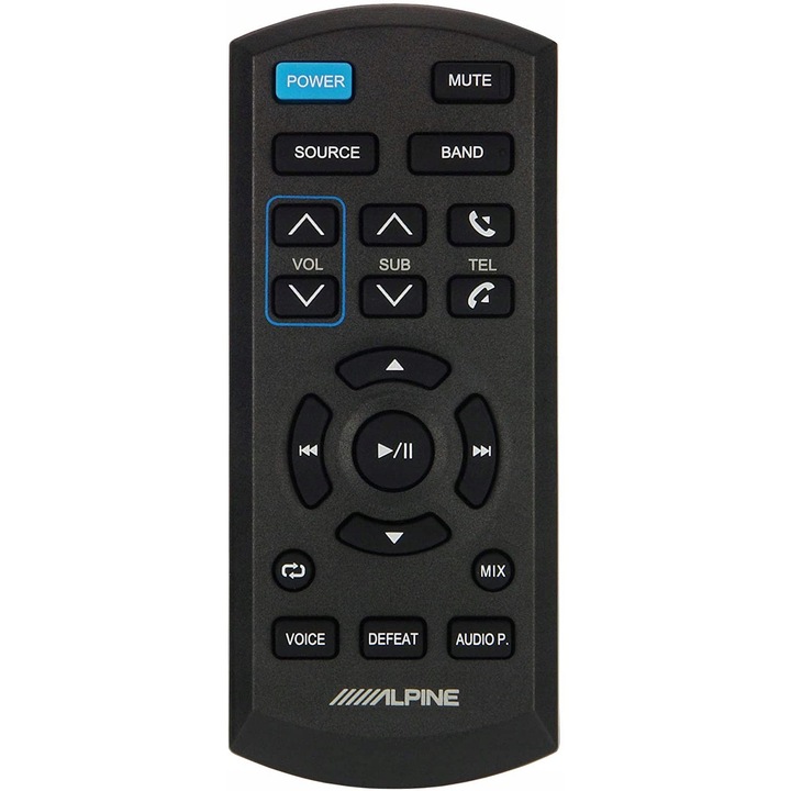 Alpine RUE-4360 távirányító, a legtöbb modellel kompatibilis, többfunkciós, teljes készlet