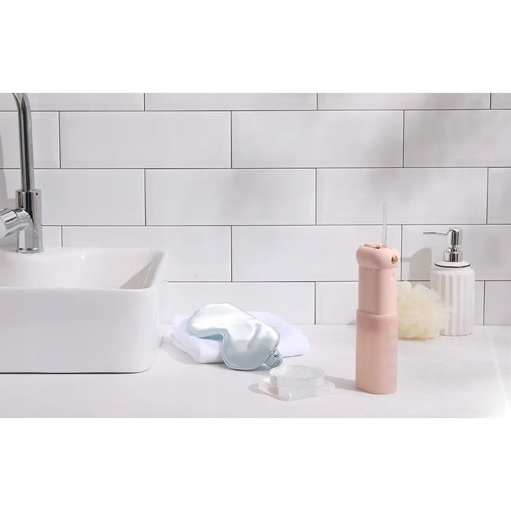 Usmile CY1 szájzuhany, 4 tisztítási mód, rózsaszín, 148x48x72mm