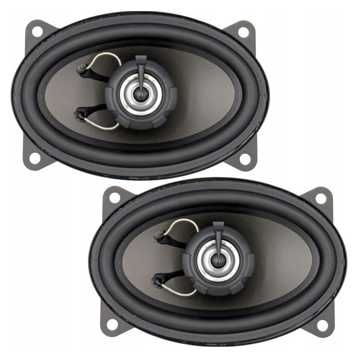 Difuzoare auto Soling 4x6 inch, 150W, set de 2 bucati, membrana din polipropilena, montaj 45mm