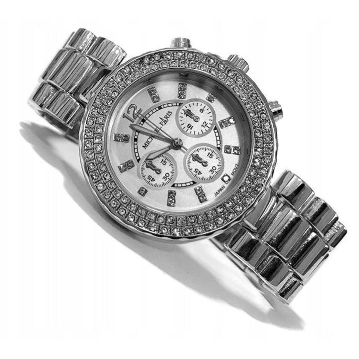 Ceas dama, bransoleta, mecanism japonez, 38x38x8mm, multicolor