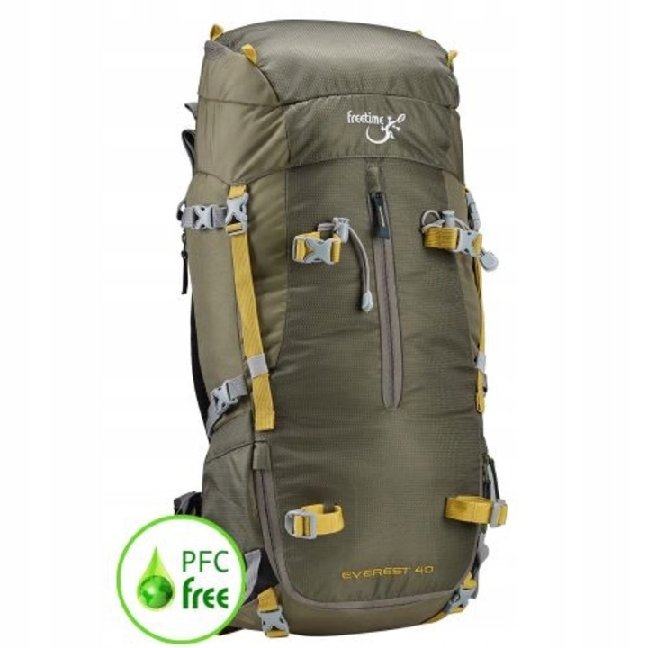Rucsac alpinist Freetime Everest 40, 40L, olive, 65x31x17cm