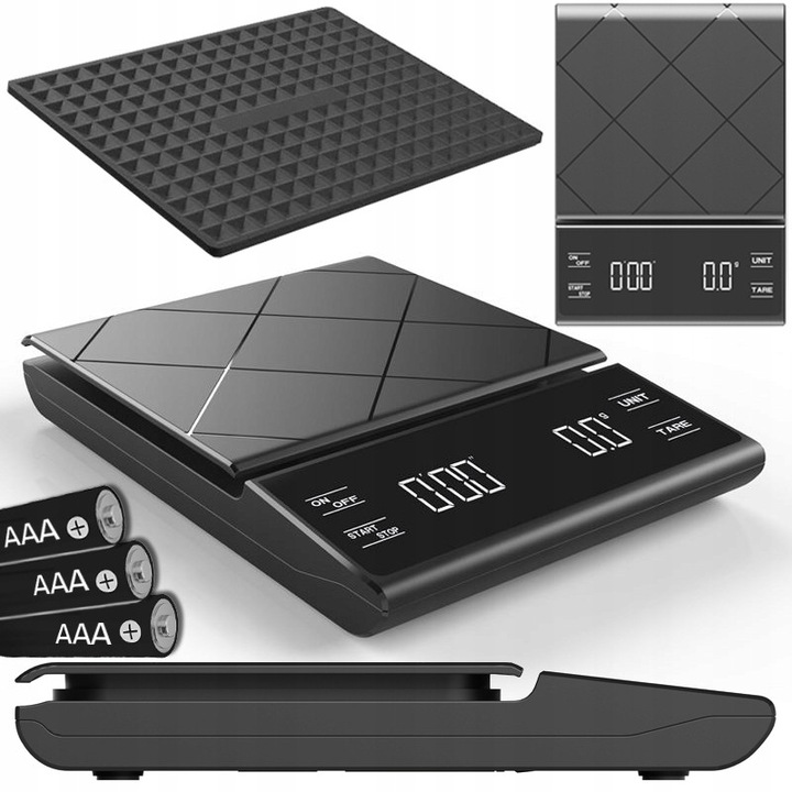 Cantar de bucatarie, 3kg/0.01g, afisaj LCD