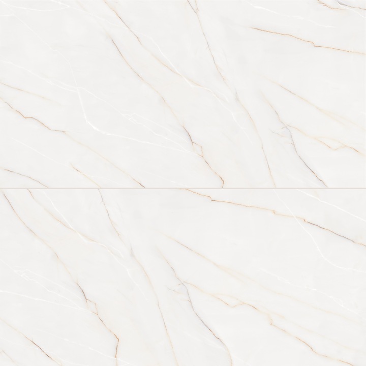 Gresie exterior / interior portelanata Sonata Pearl, 60 x 120 cm, satinata, rectificata, tip marmura, 1.44 mp/cutie