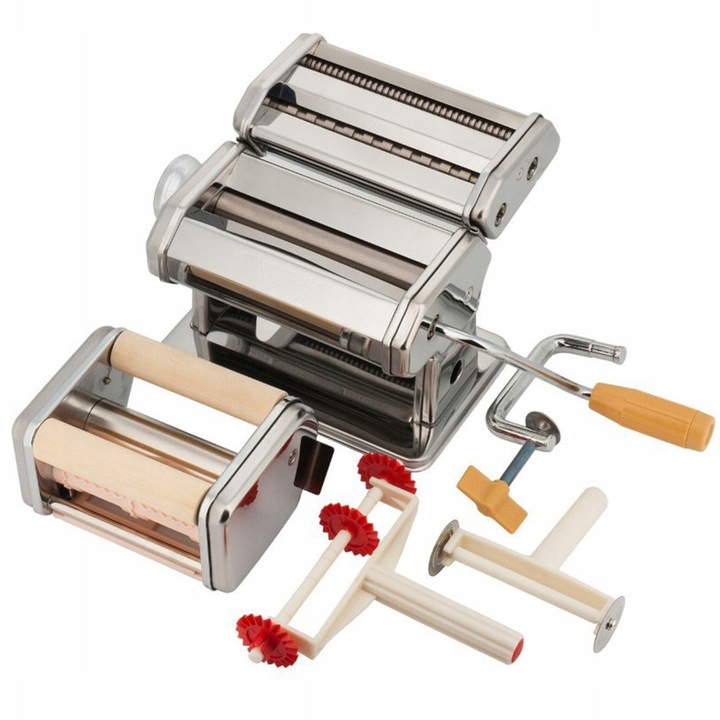 Masina de paste Kinghoff KH-3113, 3 in 1, reglabila, inox, 15x22cm