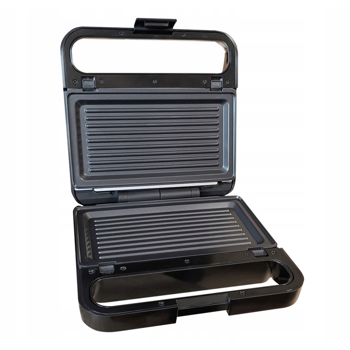 Tocator de sandvisuri 2 in 1 Adler, alb, 1100W, dimensiuni 22,5x23x9,5cm