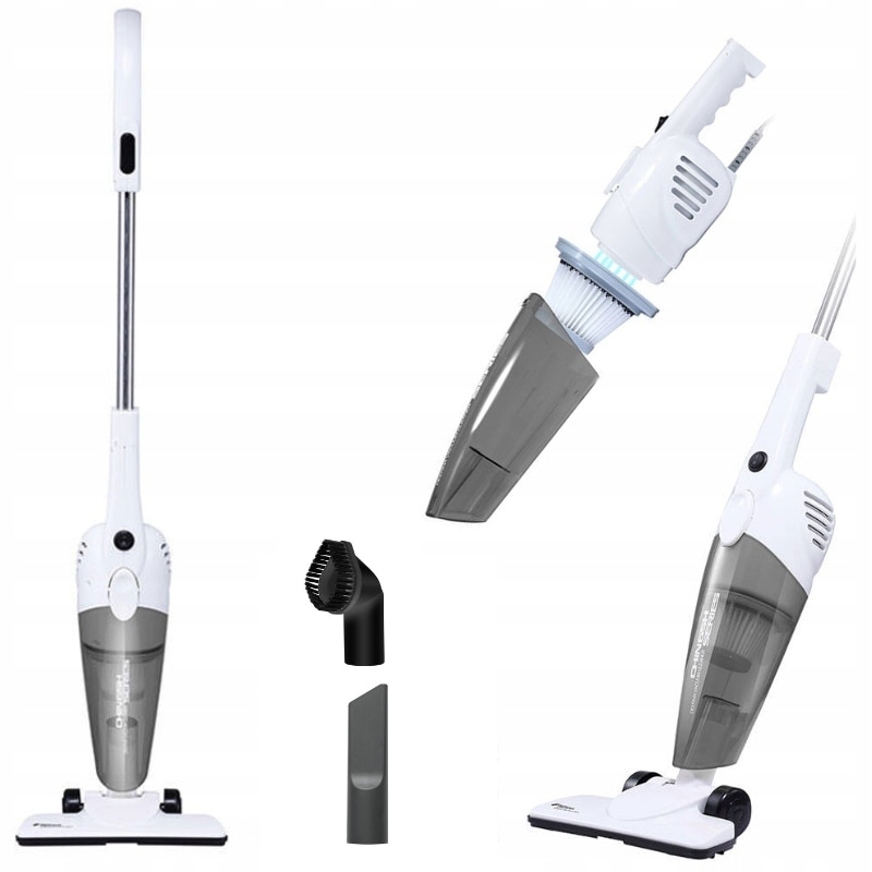 Aspirator vertical Deerma DX118C, alb-gri, 600W, 1.2l, 1.86kg