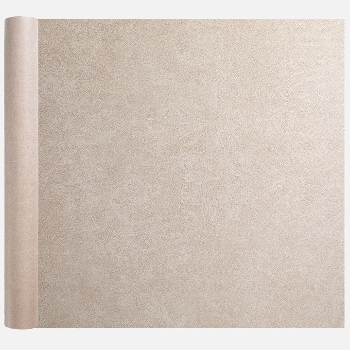 Tapet Autoadeziv de Perete Bej Efect Tencuiala Ciment 300x45cm