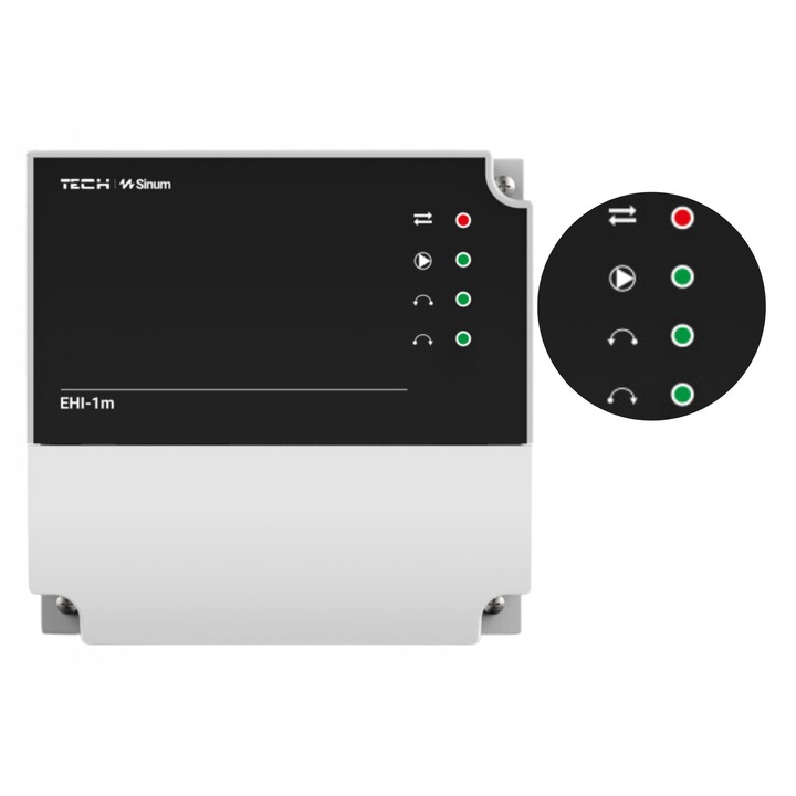 Kit EHI-1m, TECH STEROWNIKI, controler pentru ventil de amestec, functie de protectie a temperaturii, comunicare RS, setare saptamanala