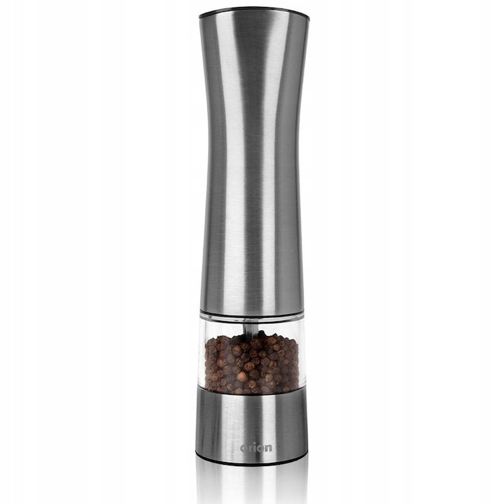 Rasnita automata pentru piper si sare, Orion, 21.5cm, din otel inoxidabil