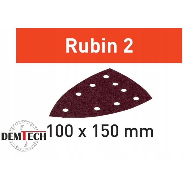 FESTOOL Комплект абразивни листове STF DELTA/9 P120, червени, 50 броя