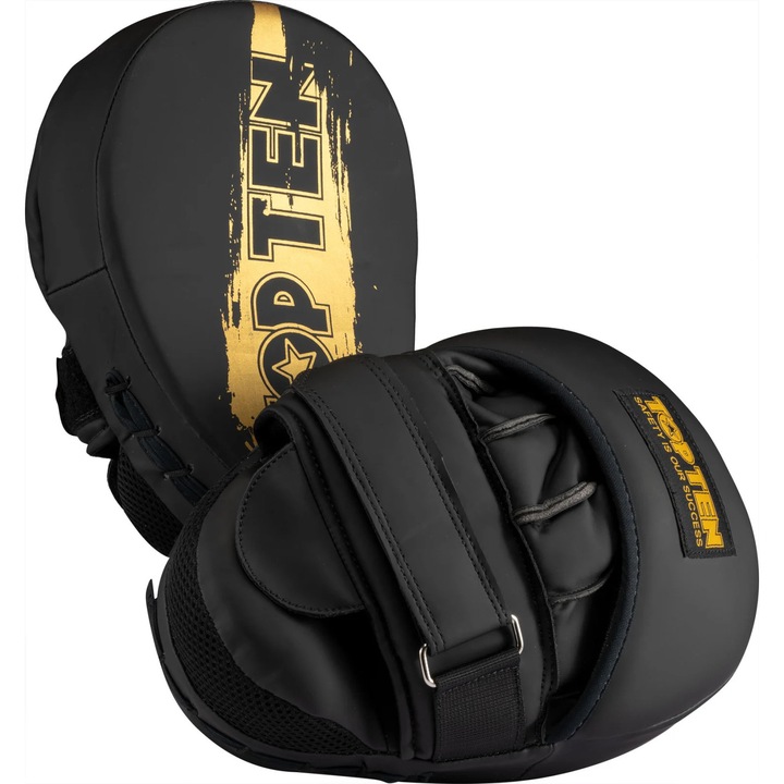 Ръкавици Top Ten Power Ink Golden Star, черно-златисто, висококачествена пяна, оптимални размери