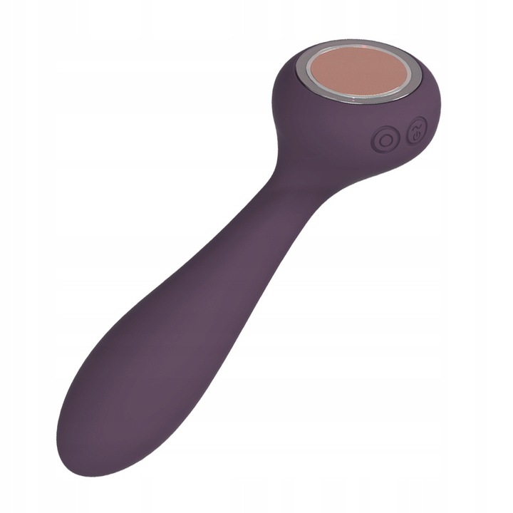 Vibrator cu functie de incalzire, Dream Toys, stimulator dublu, 7 vibratii, violet