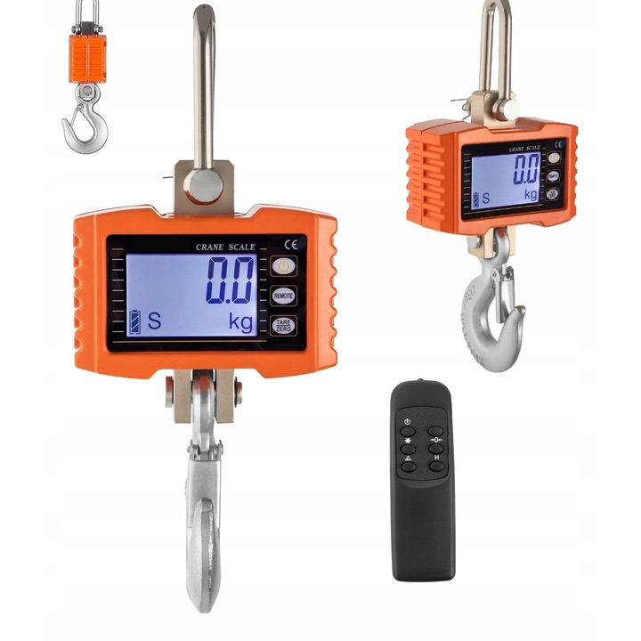 Cantar electronic suspendat 2000 kg, LCD, zremote, portabil