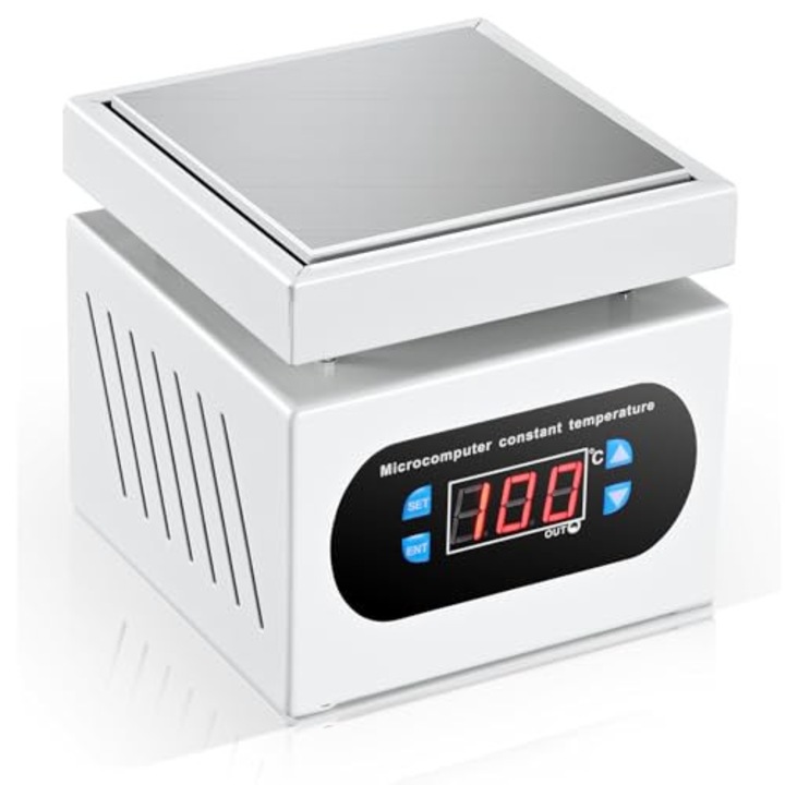 Forrasztó Fűtőlemez, WALALLA, 350W, 30-400C, Fehér, 100x100mm
