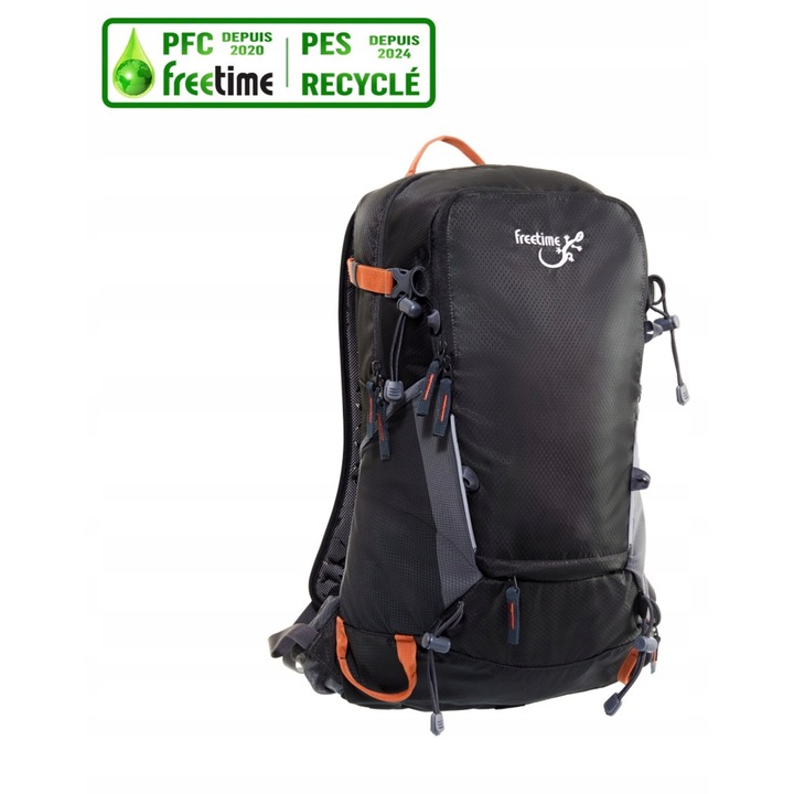 Rucsac Freetime Peak 25, 25L, design ergonomic, impermeabil, negru