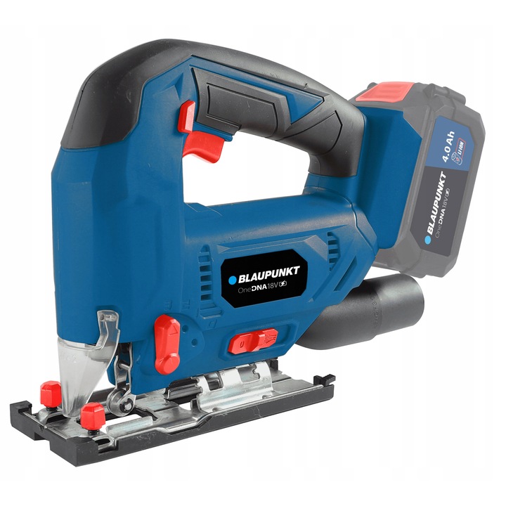 Fierastrau electric fara fir Blaupunkt CJ5010, 18V, taiere precisa, LED, 23x7,5x20,5cm, set cu brzeszczot pentru lemn si metal