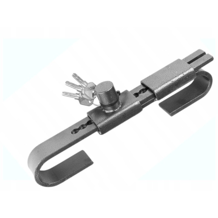 Lacat antiefractie DBautomotive pentru container, otel carbon, cu chei