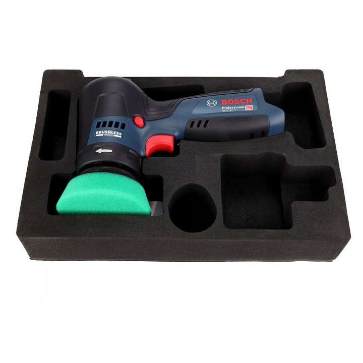 Polizor cu acumulator Bosch GPO 12V-77, 2 acumulatori 12V 2,0Ah, incarcator GAL 12V-40, disc slefuitor 77mm, 214x126x77mm