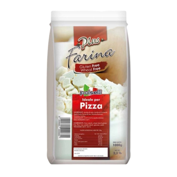 Faina fara Gluten pentru Pizza, Polselli, 1kg