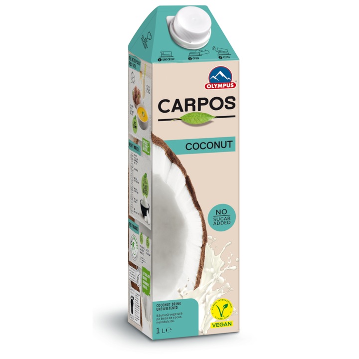 Bautura vegetala pe baza de cocos Carpos, Olympus, 1L