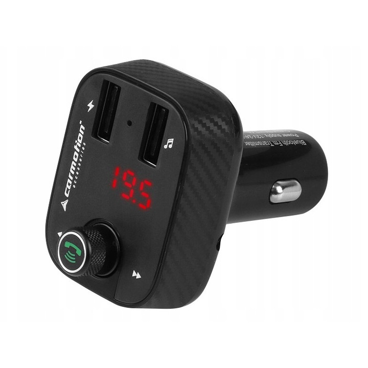 Transmitator FM DBautomotive, multifunctional, 12/24V, Bluetooth, 2x USB, 8-30V