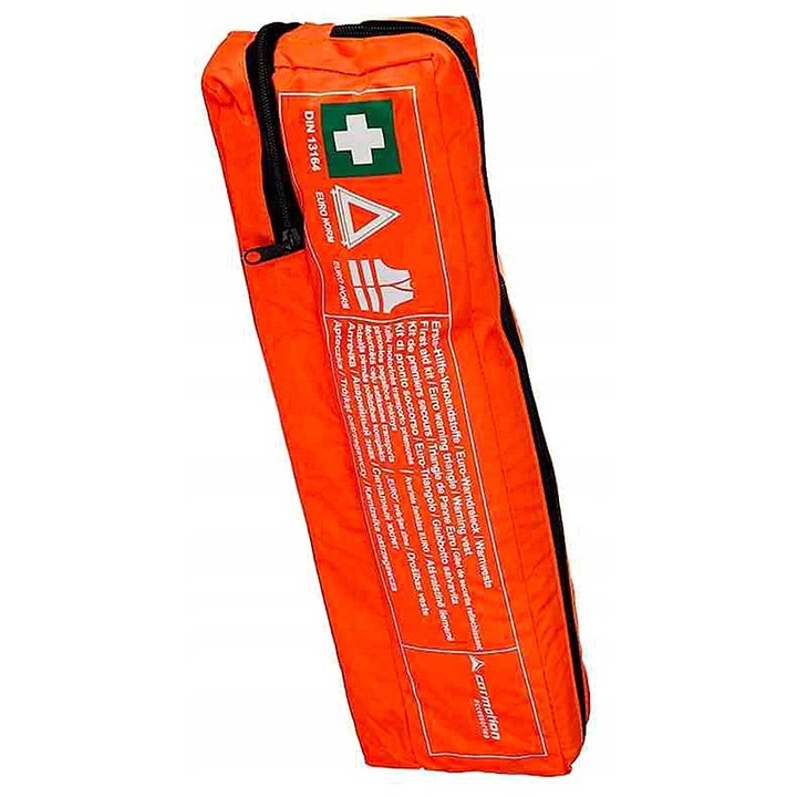 Set prim ajutor Combi Plus, DBautomotive, cu tricolor de avertizare, 1 apteczka, 1 vesta, 1x1x1cm