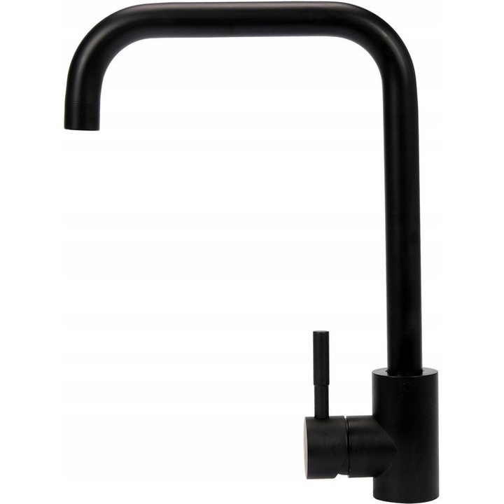 Fala Steely Black konyhai csaptelep, 304-es rozsdamentes acél, Neoperl perlátor, szerelőkészlet