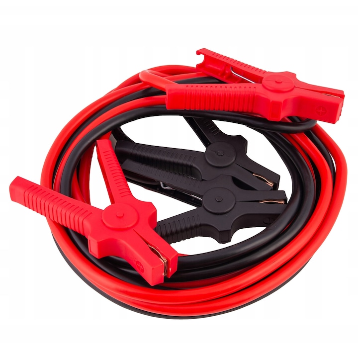 Cabluri de pornire 1200A 4,5m Humberg, pentru automobile, constructii si utilaje agricole, cu cleme din otel cu acoperire de cupru