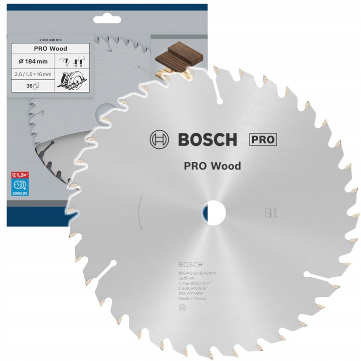 Tarca de taiere din carbura 184x16mm 36 dinti Bosch Optiline Wood
