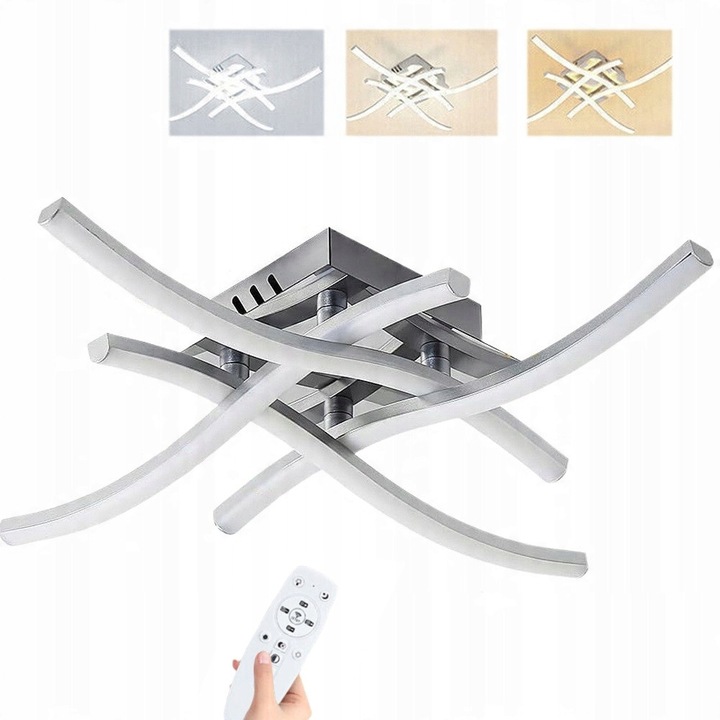 Lusta moderna LED 48W 3000K/4500K/6500K, set multicolor